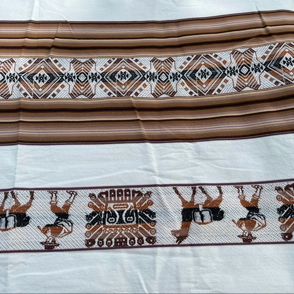 Vintage Tablecloth and Placemats Set Costa Rica or Peru